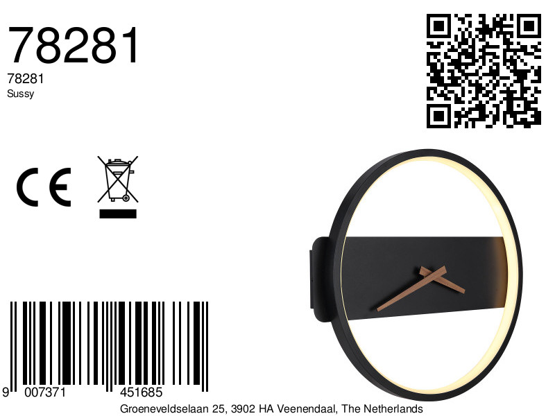 globo-wandlamp-sussy-zwart-metaal-led-78281-8a