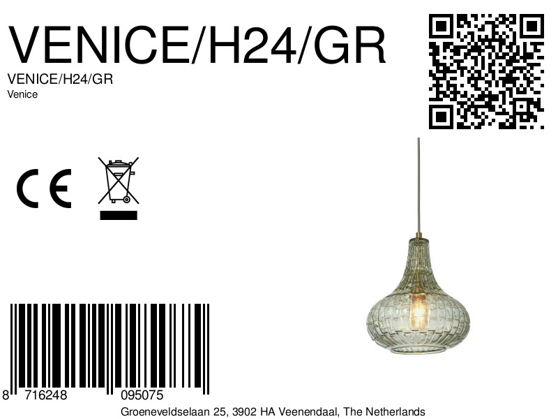 it'saboutromi-hanglamp-venice-groen-glasmetaal-ø24cm-e27-venice/h24/gr-8a