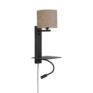it'saboutromi-wandlamp-florence-grijs-linnenmetaal-bedlampje-e14-florence/wxl/b/1815/ld-0