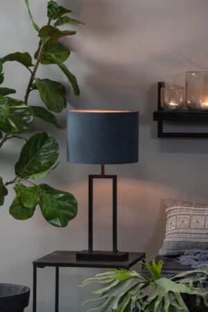 light&living-kap-velours-blauw-textiel-ø40cm-e27-2240047-1