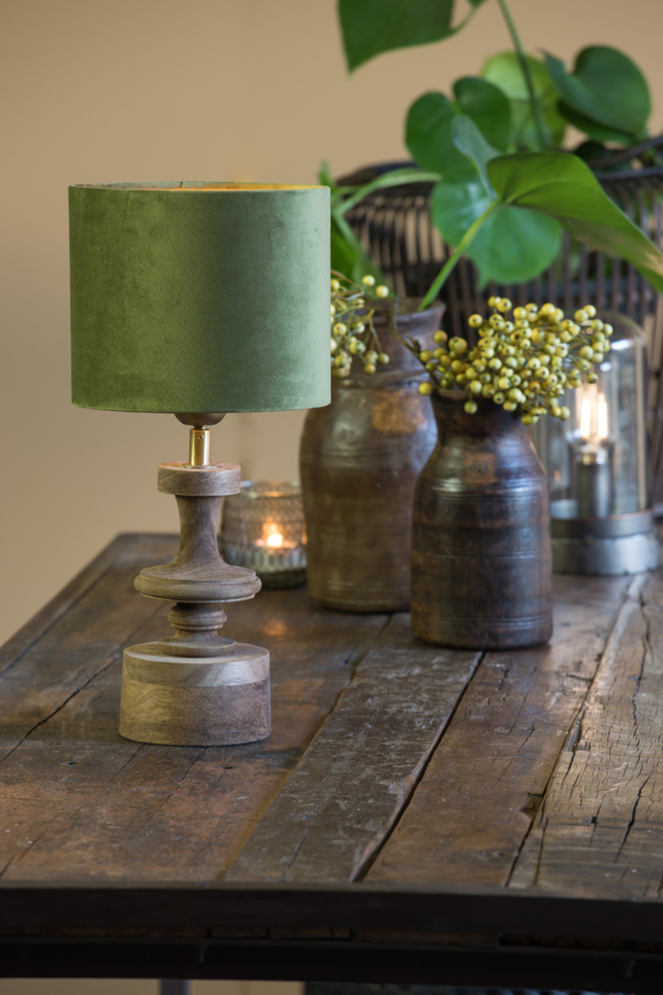 light&living-kap-velours-groen-textiel-ø20cm-e27-2220058-1