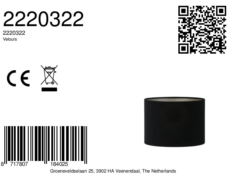 light&living-kap-velours-zwart-textiel-ø20cm-e27-2220322-1