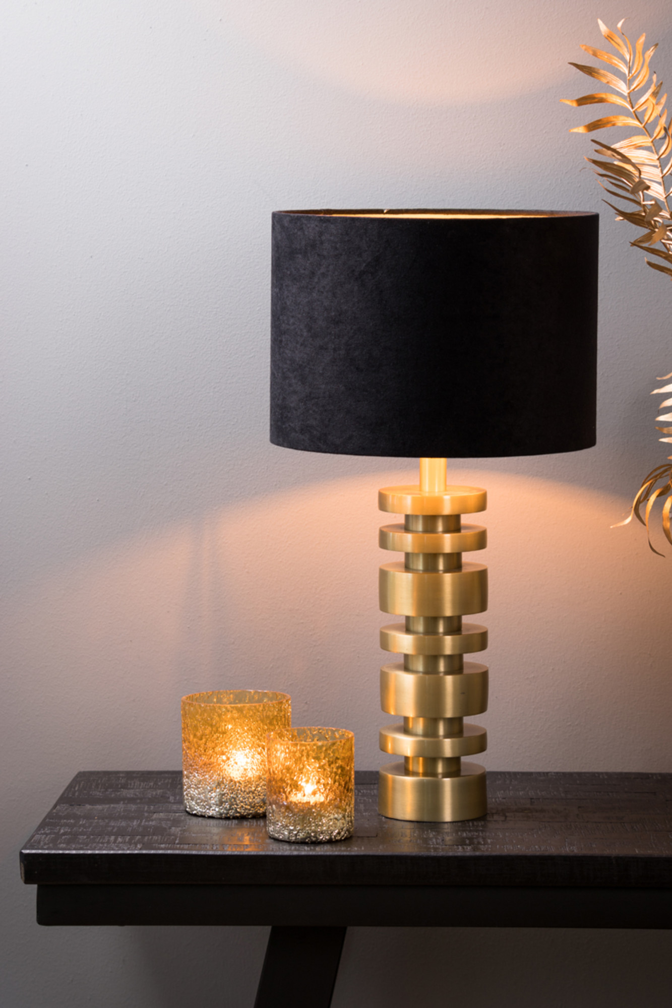 light&living-kap-velours-zwart-textiel-ø30cm-e27-2230322-1