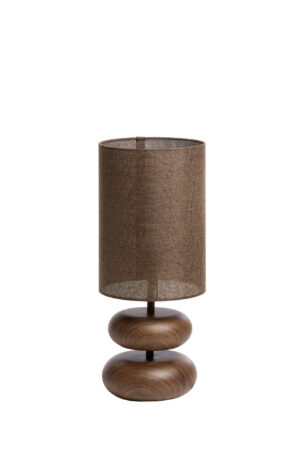 light&living-tafellamp-danialo-beigebruin-katoenmetaal-ø22cm-e27-1885552-1