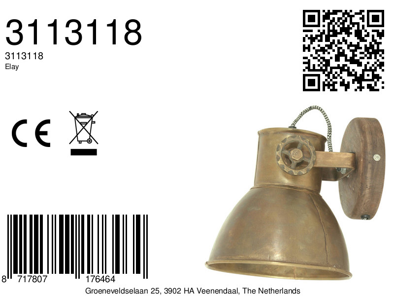 light&living-wandlamp-elay-bruin-metaal-opbouwspot-e27-3113118-8a