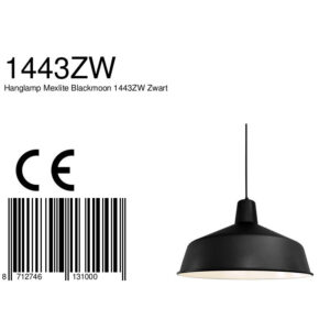 mexlite-hanglamp-blackmoon-zwart-metaal-ø40cm-e27-1443zw-8a