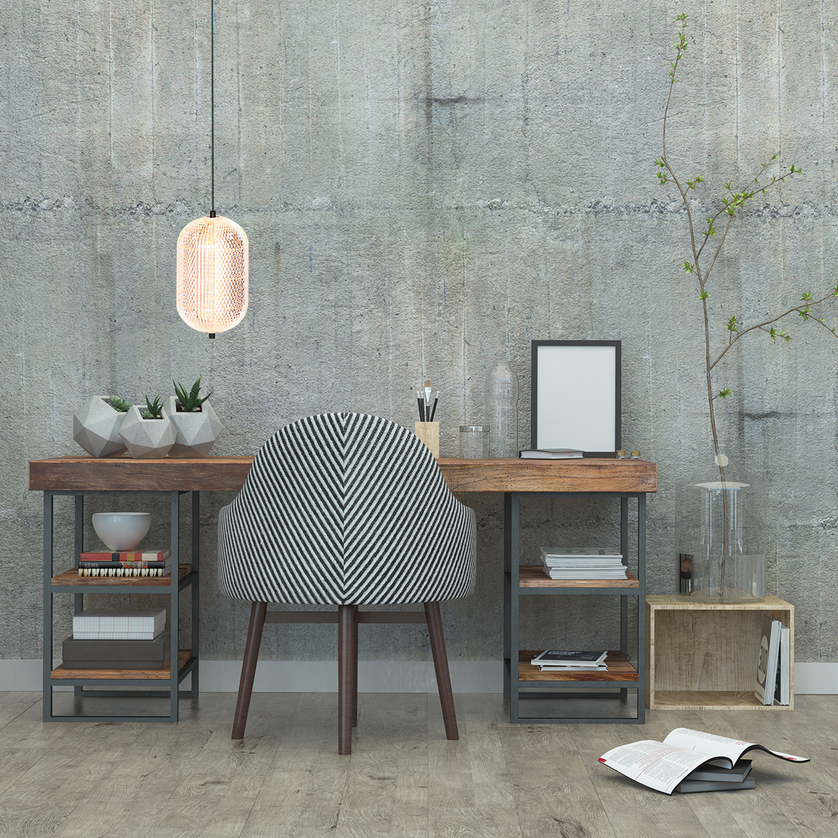 mexlite-hanglamp-geripu-amberkleurig-kunststofmetaal-ø15cm-led-3840zw-2