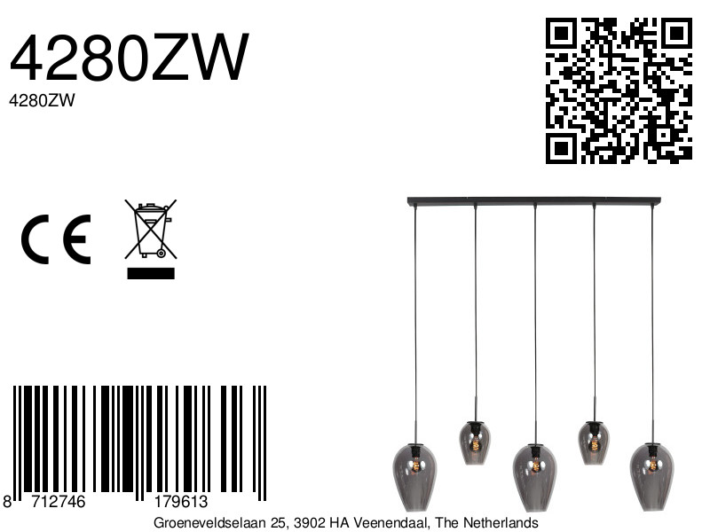 mexlite-hanglamp-haloswap-zwart-glas-groteeettafellamp-e27-4280zw-8a