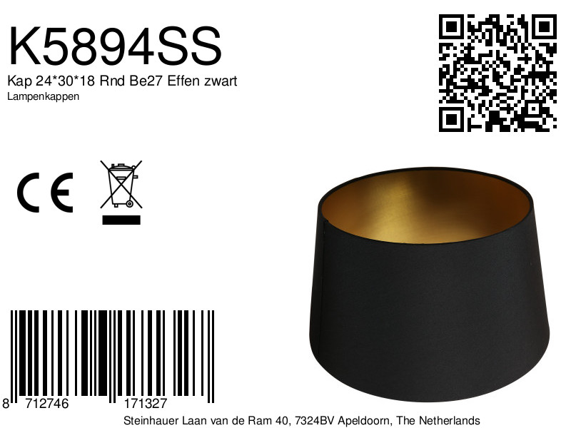 mexlite-kap-lampenkappen-zwart-linnen-ø30cm-e27-k5894ss-8a