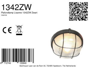 mexlite-plafonniere-lisanne-zwart-glasmetaal-ø17cm-e27-1342zw-8a