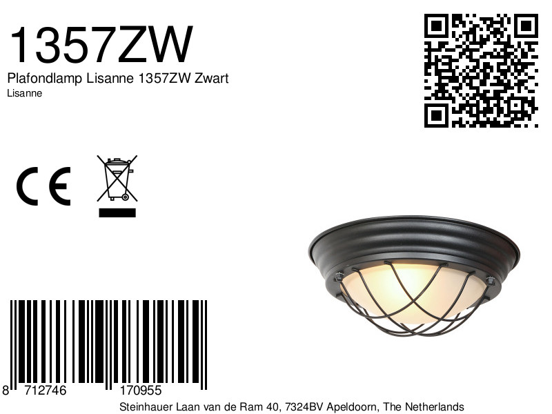 mexlite-plafonniere-lisanne-zwart-glasmetaal-ø29cm-e27-1357zw-8a