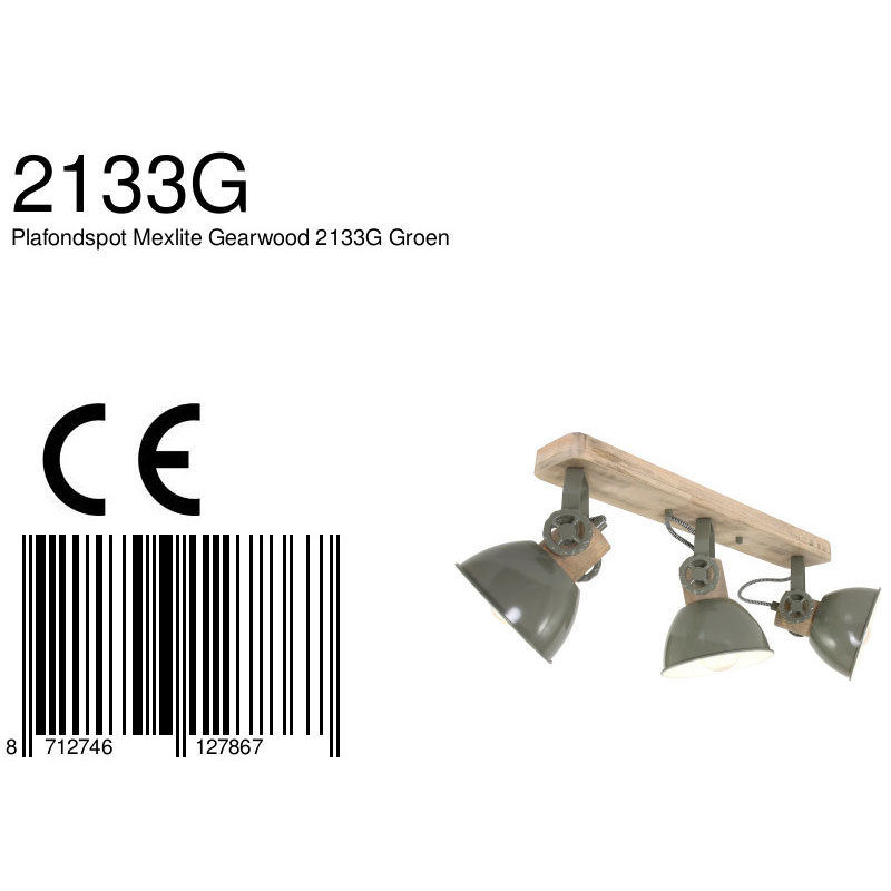 mexlite-spot-gearwood-groen-metaalrubberwood-opbouwspot-e27-2133g-8a