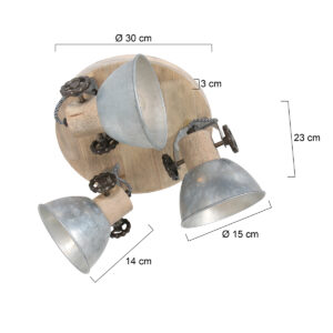 mexlite-spot-gearwood-nikkel-metaalrubberwood-ø38cm-e27-3063ni-7