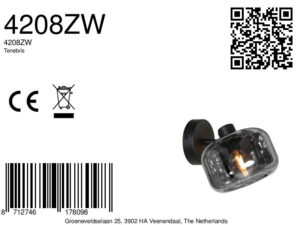 mexlite-spot-tenebris-zwart-glasmetaalsmokeglas-bedlampje-e14-4208zw-8a