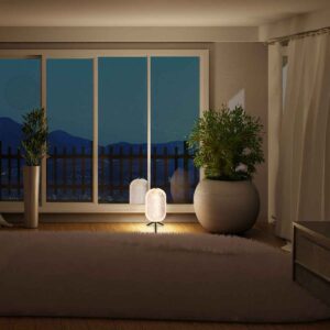 mexlite-tafellamp-geripu-zilverzwart-kunststofmetaal-ø15cm-led-3841zw-2