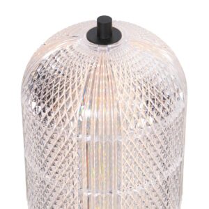 mexlite-tafellamp-geripu-zilverzwart-kunststofmetaal-ø15cm-led-3841zw-4