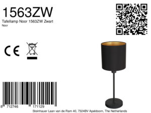 mexlite-tafellamp-noor-zwart-linnenmetaal-ø20cm-e27-1563zw-8a