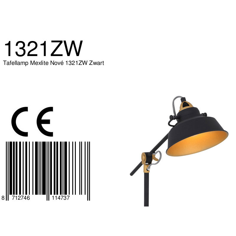 mexlite-tafellamp-nove-zwart-metaal-ø18cm-e27-1321zw-8a