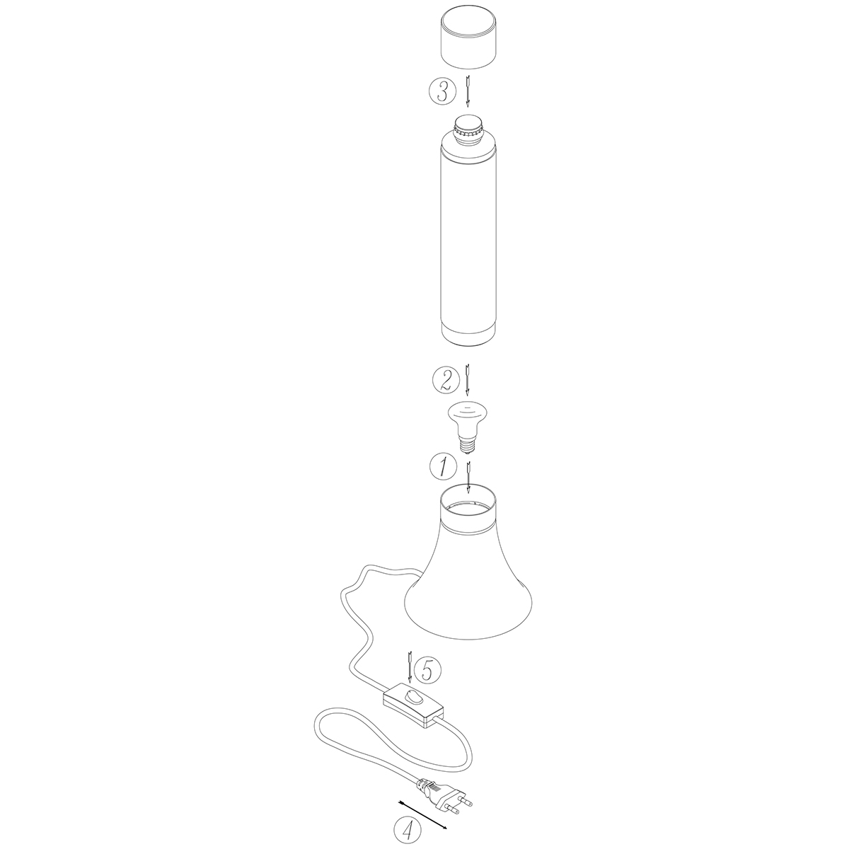 mexlite-tafellamp-volcan-blauwzwart-kunststofmetaal-ø14cm-e14-4188zw-9