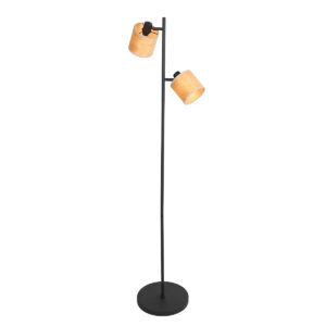 mexlite-vloerlamp-bambus-zwart-bamboe-ø28cm-e14-3670zw-0