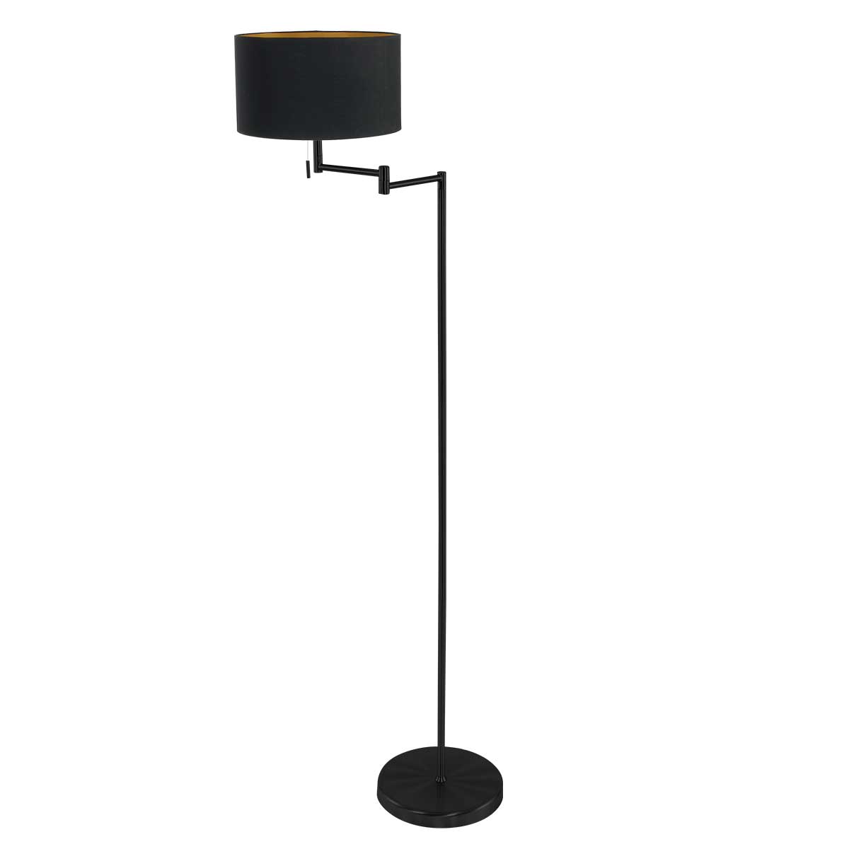 mexlite-vloerlamp-bella-zwart-linnenmetaal-ø45cm-e27-3892zw-1