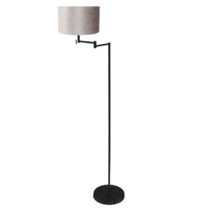 mexlite-vloerlamp-bella-zwart-metaalveloursstof-ø45cm-e27-3886zw-1