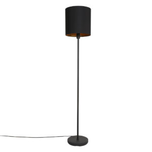 mexlite-vloerlamp-noor-zwart-linnenmetaal-ø30cm-e27-1564zw-1
