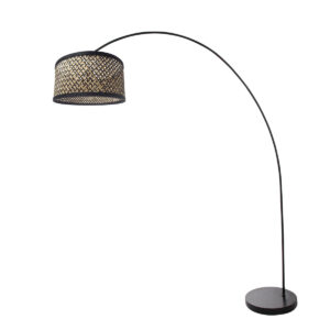 mexlite-vloerlamp-solva-zwart-bamboemetaal-booglamp-e27-3739zw-1