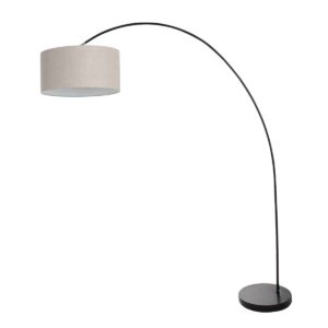 mexlite-vloerlamp-solva-zwart-linnenmetaal-booglamp-e27-3898zw-1