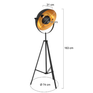 mexlite-vloerlamp-sunflower-zwart-metaal-ø74cm-e27-3664zw-7