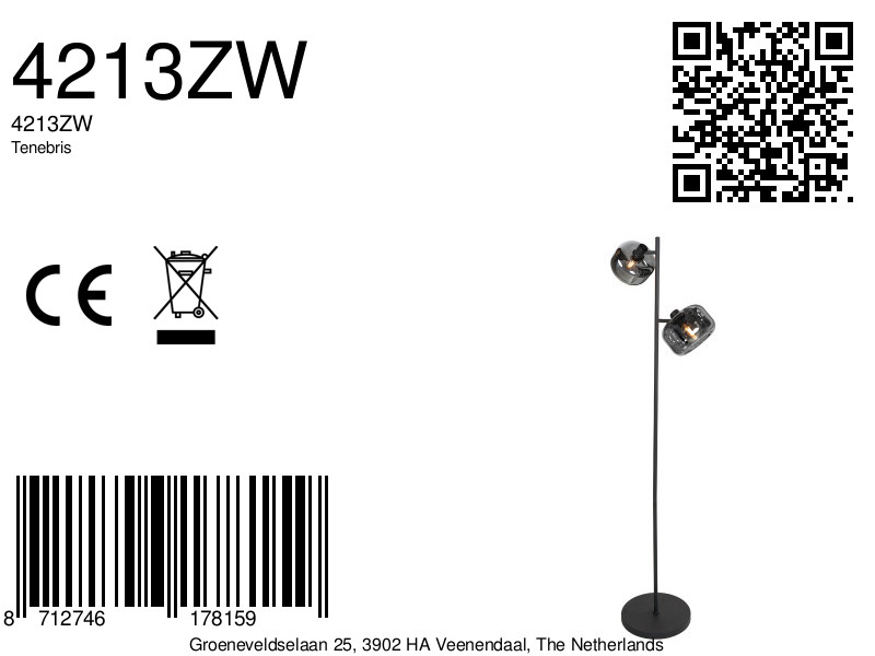 mexlite-vloerlamp-tenebris-zwart-glasmetaal-ø28cm-e14-4213zw-8a