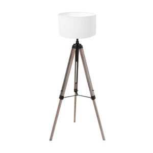 mexlite-vloerlamp-triek-zwart-houtlinnen-ø75cm-e27-4105zw-1