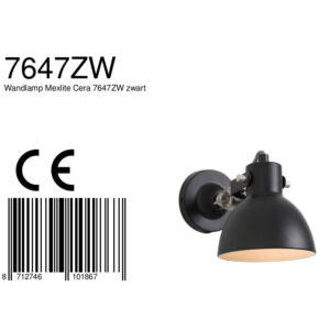 mexlite-wandlamp-cera-zwart-metaal-bedlampje-e14-7647zw-8a