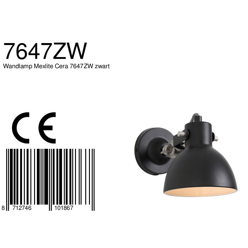 mexlite-wandlamp-cera-zwart-metaal-bedlampje-e14-7647zw-8a