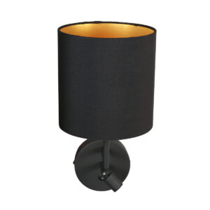 mexlite-wandlamp-noor-zwart-linnenmetaal-ø18cm-led_e27-1562zw-10