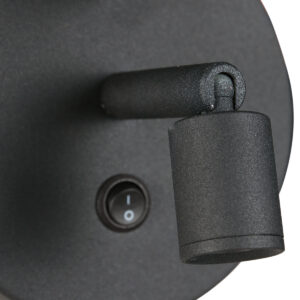 mexlite-wandlamp-noor-zwart-linnenmetaal-ø18cm-led_e27-1562zw-4