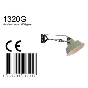 mexlite-wandlamp-nove-groen-metaal-ø18cm-e27-1320g-8a