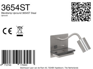 mexlite-wandlamp-upround-staal-metaal-bedlampje-gu10-3654st-8a