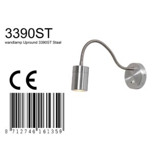 mexlite-wandlamp-upround-staal-metaalstaal-bedlampje-gu10-3390st-8a