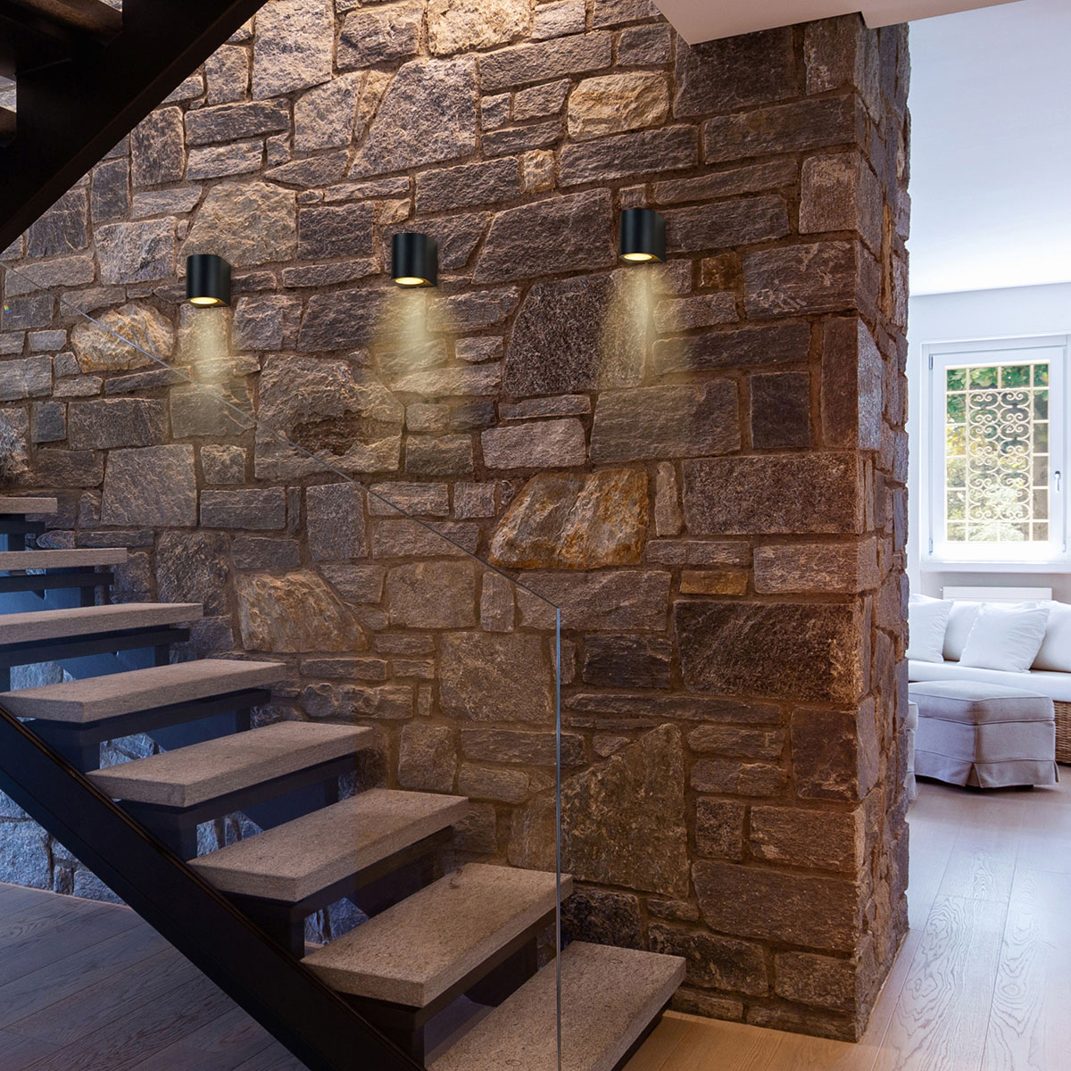 steinhauer-buitenlamp-buitenlampen-zwart-glasmetaal-gu10-1494zw-5