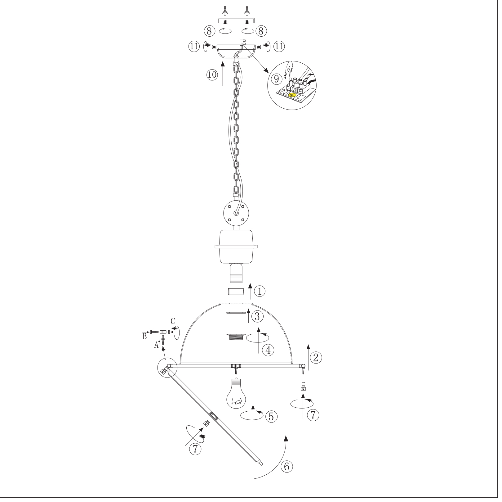 steinhauer-hanglamp-bikkel-transparant-glasmetaal-ø45cm-e27-1452gr-9
