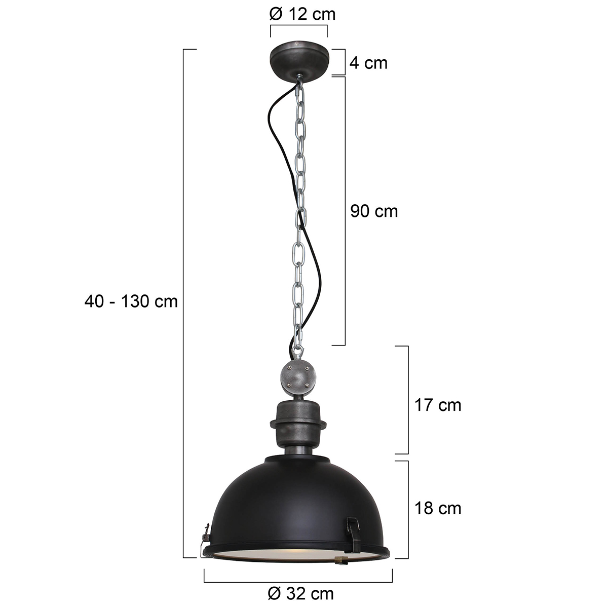 steinhauer-hanglamp-bikkel-zwart-glasmetaal-ø32cm-e27-7978zw-7