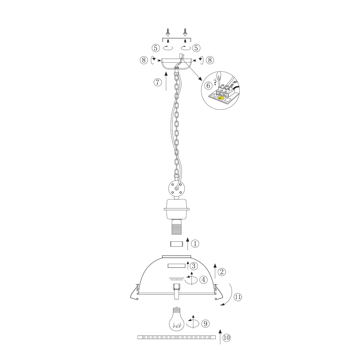 steinhauer-hanglamp-bikkel-zwart-glasmetaal-ø32cm-e27-7978zw-9