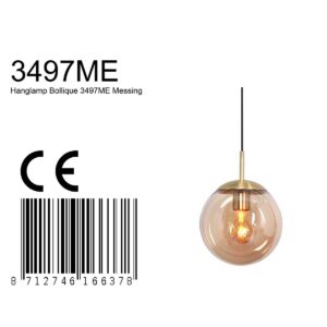 steinhauer-hanglamp-bolliqueled-amberkleurig-glasmetaal-ø25cm-e27-3497me-8a