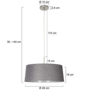 steinhauer-hanglamp-sparkledlight-grijs-textiel-e27-4635st-7