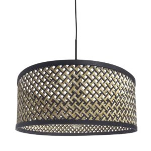 steinhauer-hanglamp-sparkledlight-zwart-bamboemetaal-ø50cm-e27-3753zw-0