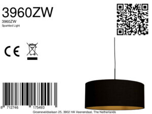 steinhauer-hanglamp-sparkledlight-zwart-linnenmetaal-ø50cm-e27-3960zw-8a