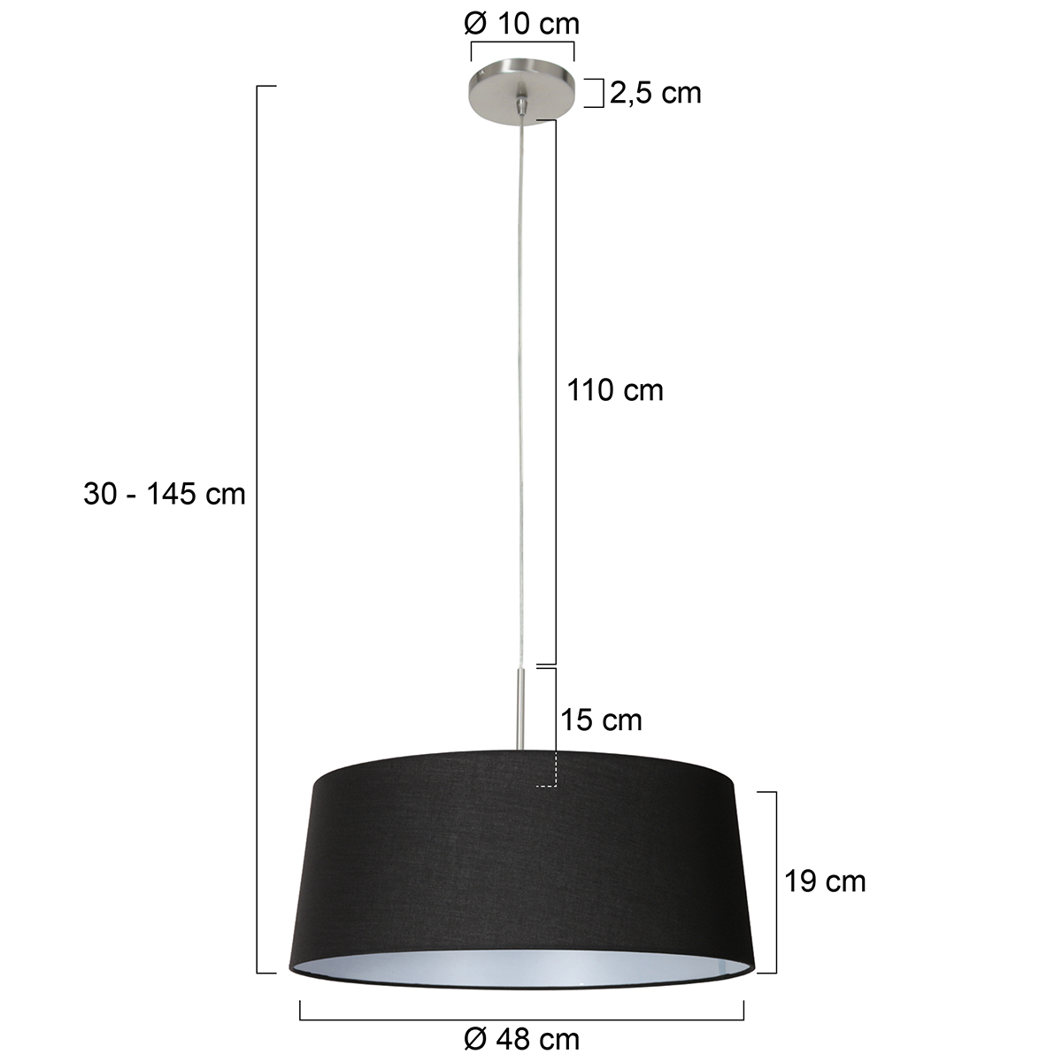 steinhauer-hanglamp-sparkledlight-zwart-textiel-e27-4636st-7