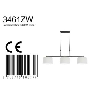 steinhauer-hanglamp-stang-zwart-linnenmetaal-groteeettafellamp-e27-3461zw-8a