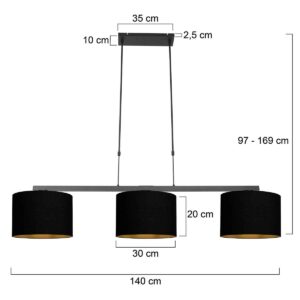 steinhauer-hanglamp-stang-zwart-linnenmetaal-groteeettafellamp-e27-3981zw-7